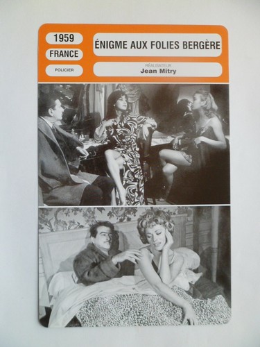 Carte fiche cinema - carte, enigme